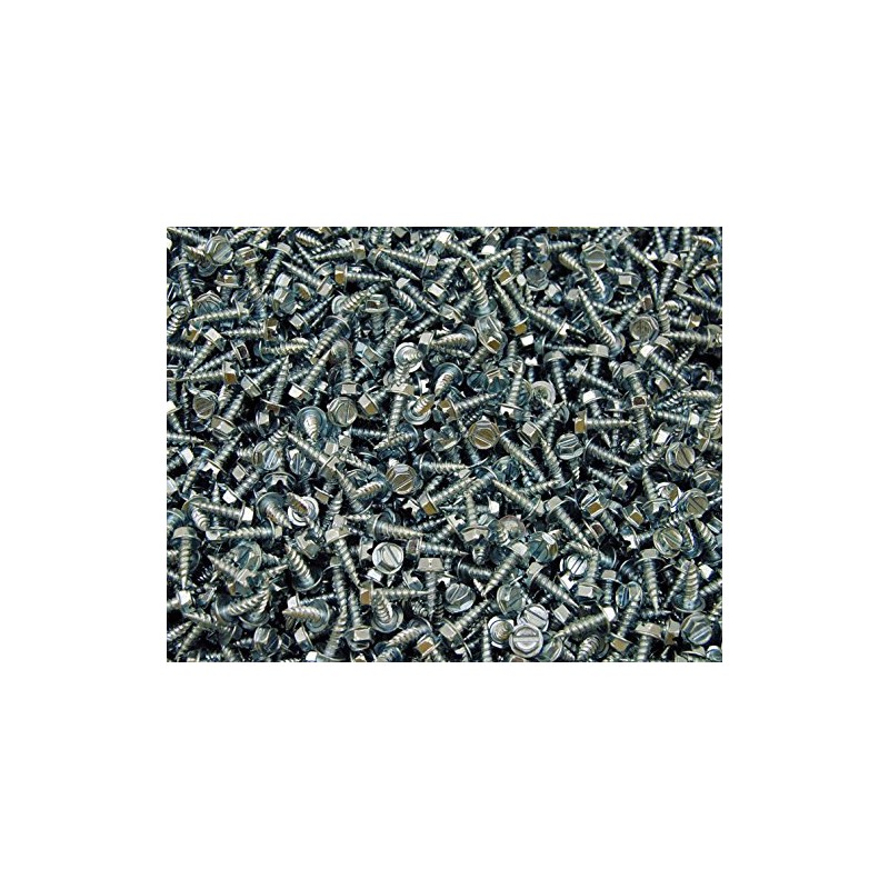 (2000) Zip Screws 8 x 1/2 Self-Piercing Hex Washer Head