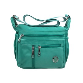 Fabuxry Purses and Shoulder Handbags for Women Crossbody Bag Messenger Bags (Cyan Green-Standard)