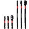 Geinxurn 6Pcs Impact Socket Adapter Set,1/4" 3/8" and 1/2" Drive,