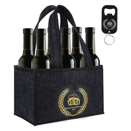 Jeqqinuz Männerhandtasche Bier, Geschenk für Männer, Geburtstagsgeschenk für Männer Männergeschenke Bier Geschenk, Filztasche mit Bieröffner, Geburtstagsgeschenk für Freund