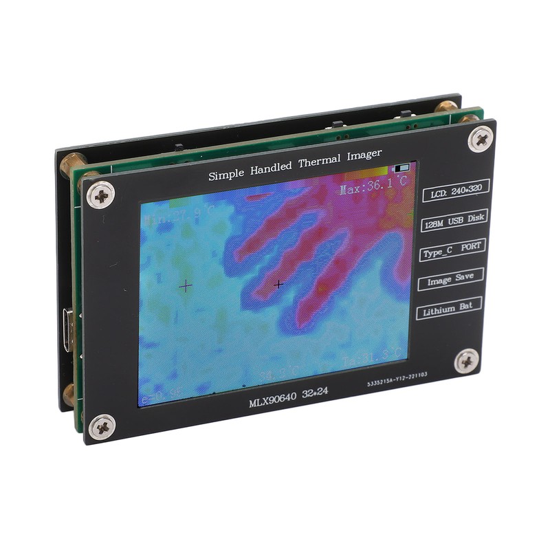 Thermal Imager Infrared Camera Digital Handheld Portable Multifunctional 2.8in LCD