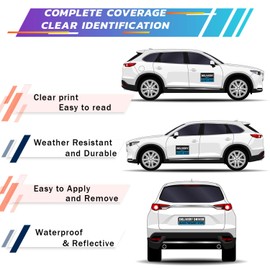 Hozodusi Delivery Driver Car Magnet, Delivery Magnetic Car Door and Bumper Sign, High Reflective, Stronger Magnetic, Eye-Catching Design for Delivery.