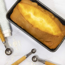 COOK WITH COLOR Bakeware Non Stick Baking Sheet, Black, 9x5 Loaf Baking Pan