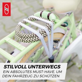 PUKY Lockstar Cable Lock Retro Green Flexible 70 cm Steel Cable Individual 4-Digit Combination Code Anti-Theft Safe & Stylish Robust & Durable Child Friendly Bicycle Accessories