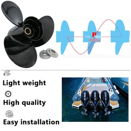 AQUAMAN Boat Outboard Propeller 10 1/2x13 for Mercury Engine 25/30/35/40/45/50/55/60/70HP,13 Spline Tooth RH ALUMINUM