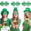 Tiwnefua Tiwnefua St. Patrick's Day Shamrock Glasses Irish Lucky Green