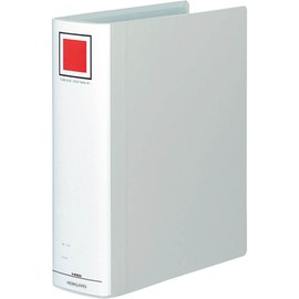 Kokuyo Pipe Type Eco Twin R File for Mass / Long Term Storage, A4 Vertical Size, sliver