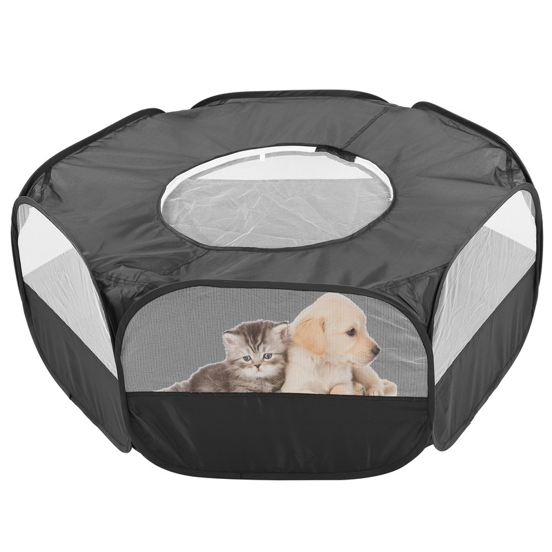 Foldable Small Animal Hamster Fence Autoopen Outdoor Indoor Exercise Crawling
