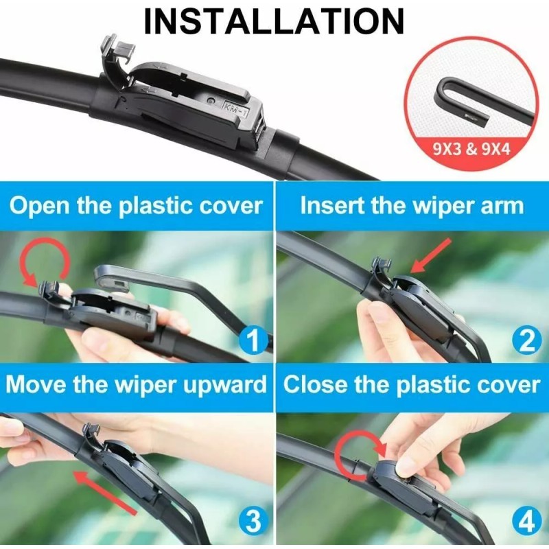 EZ Motoring For 2005-2021 Nissan Frontier Windshield Wiper Blades J-HOOK