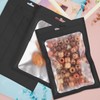 100 Pieces Resealable Mylar Bags with Ziplock and Clear Window