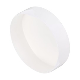 sourcing map 2pcs Rubber End Caps 200mm(7 7/8 inch) ID Vinyl Round Tube Bolt Cap Cover Screw Thread Protectors White