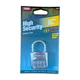 Abus 160/40 C 160 All Weather Resettable Chrome Combination Padlock, 3 Dial
