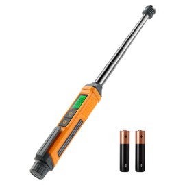 Natural Gas Detector, TopTes PT299 Gas Leak Detector with Extendable Rod, Portable Propane Sniffer for Detecting Combustible Leaks Like Methane & Butane for Home, RV (Includes Battery x2) - Orange