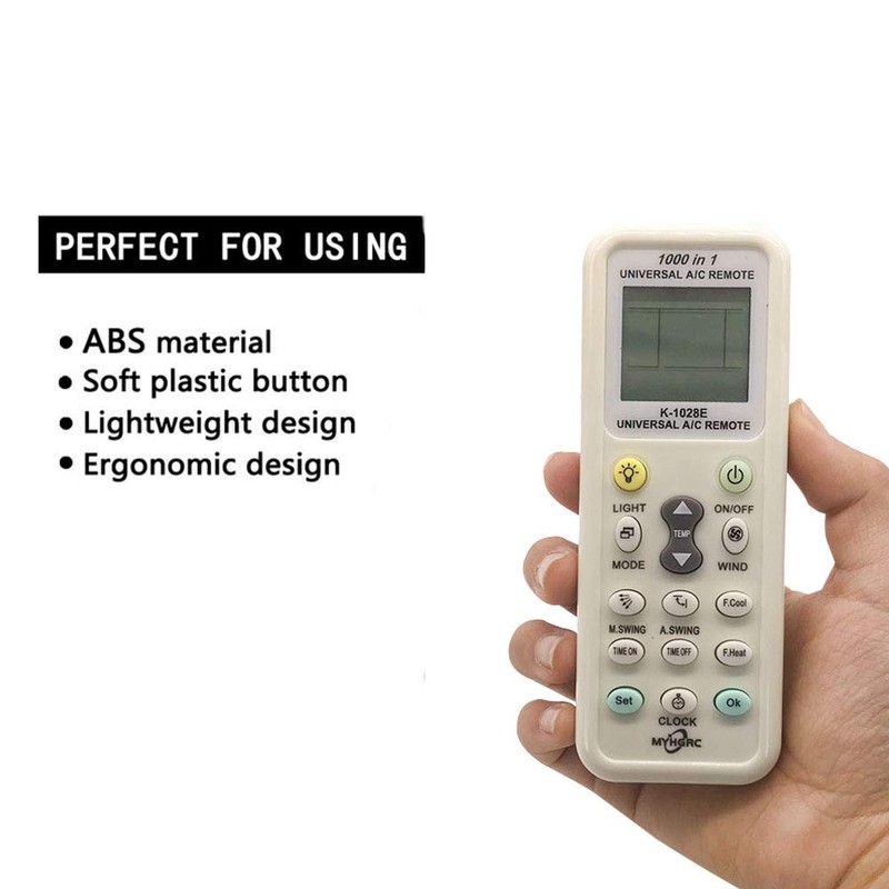 K-1028E Universal Air Conditioner A/C Remote Control for Haier, Hitachi,