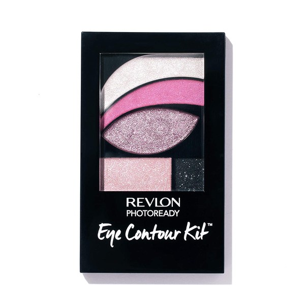 Revlon PhotoReady Eye Contour Kit, Eyeshadow Palette with 5 Wet/Dry Shades & Double-Ended Brush Applicator, Pop Art (535), 0.1oz
