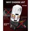 LASFIT 3157 Switchback LED Bulb, 3057 4157 White Amber T3