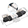 Baomain Pneumatic Solenoid Air Valve 4V230E-08 12VDC 5 Way 3