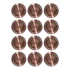 Baum Brothers 12 Platos Base De Acero Inoxidable 33 Cm