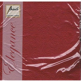 Ambiente - Napkins - Elegance - Embossed - Bordeaux