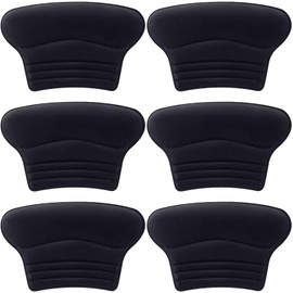 Joez Wonderful 3 Pairs Kids Heel Pads for Shoes Too Big, Self-Adhesive Heel Grips Liner for Loose Shoe, Non Slip Soft Shoe Filler Heel Inserts Heel Cushion for Toddlers Girls Boys (Black)