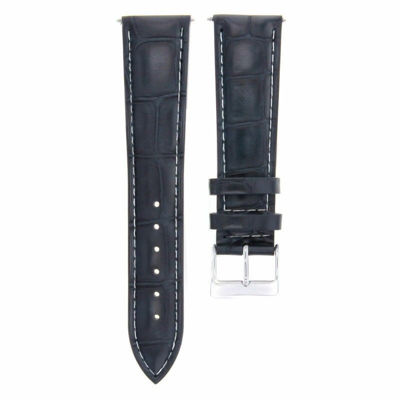 Ewatchparts 18mm Leather Watch Band Strap Compatible With Montblanc Dark