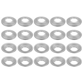 sourcing map 16 Pcs M5 Arbor Washer, 1x13mm 304 Stainless Steel Bench Grinder Arbor Washer for Bench Grinder Polisher Wire Wheel Buffing, Silver