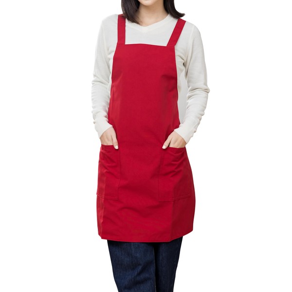 HABABY Kitchen Chef Apron, Bib Apron with 2 Pockets, Waterproof