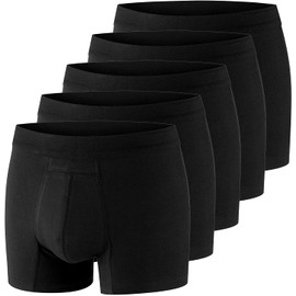 PROTECHDRY Washable Urinary Incontinence Cotton Boxer Brief Underwear with Front Absorbent Area - Buy 4 GET 1 Free