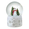 120MM Snowman Snow Globe with White Snowflake Base by The