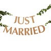 Neviti 775813 Hearts Just Married Bunting-Large Garland, Brown Kraft, 200