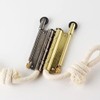 Vintage Style Rope Lighter, Metal Casing with Cotton Wick, Windproof
