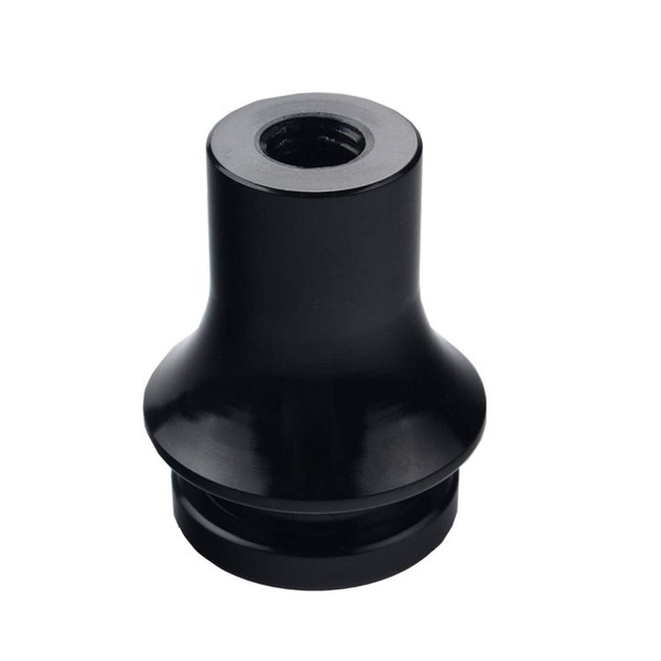 DEWHEL Shift KNOB Boot Retainer/Adapter for Manual Gear Shifter Lever 12X1.25 (Black)