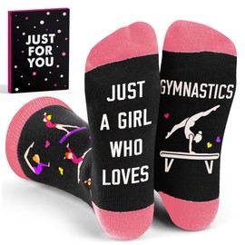Gymnastics Gifts - Perfect Socks for Girls, Ideal For 7, 8, 9 Year Old Girl Gifts, Unique Stocking Stuffers for Teen Girls, Christmas Presents, Gymnastics Coach gifts, Warm and Soft Gymnastics Stuff