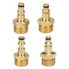 M22 Male Thread Adapter for Pressure Washer Hose, Brass Construction