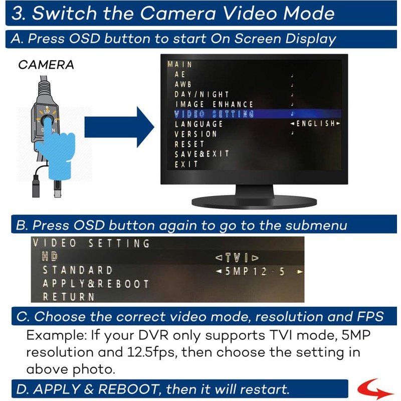 honic Clear Night Vision 5MP TVI AHD Bullet IR Analog