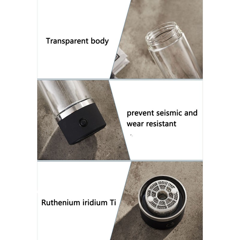 Hydrogen Water Bottle Portable Generator Ionizer Machine Health Cup for