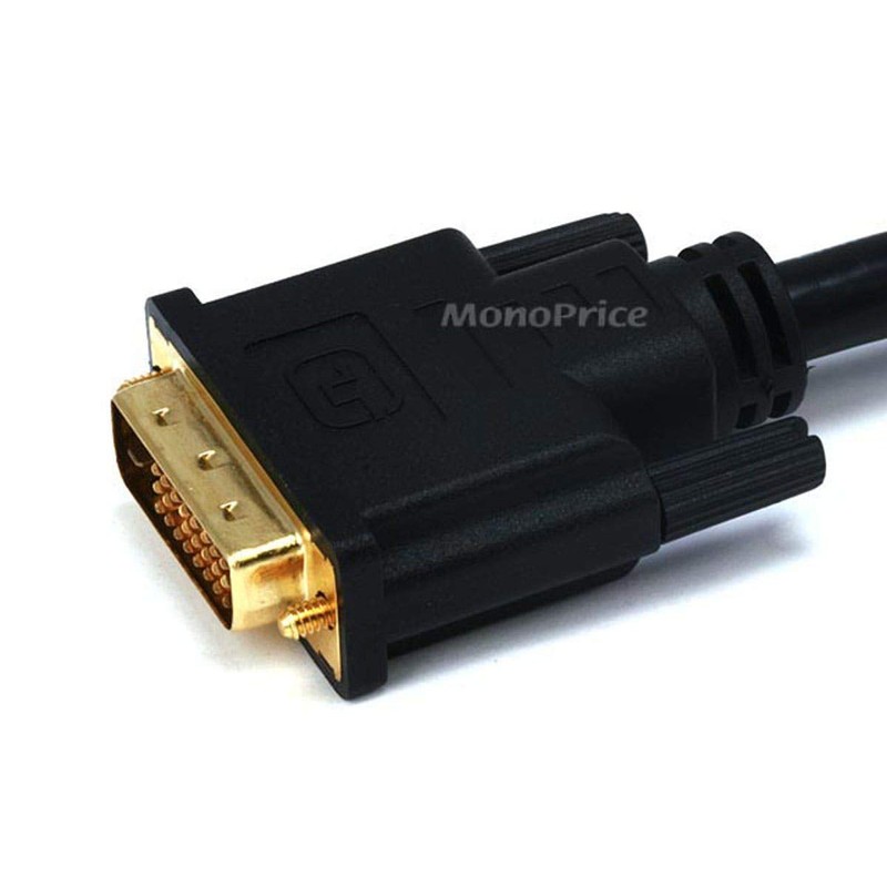 Monoprice 102406 10-Feet 28AWG Dual Link DVI-D M/F Extension Cable,