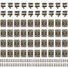 Pack of 20 Latch Hook Hasp, 40 Pieces Hinges, Antique