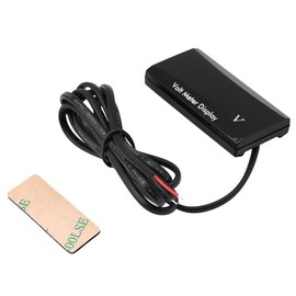 12V Digital Volt Gauge Digital Voltage Panel Meter, Blue/Red LED Digital Voltage Display, DC Voltage Meter Voltmeter for Car Motorcycle Vehicle Automotive(Blue)