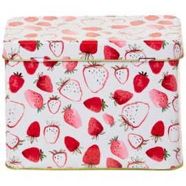C.R. Gibson Strawberry Fields Box Set with Dividers Recipe Cards & Holder, 4.1" x W 6.6" L x 4.8" H, Multicolor