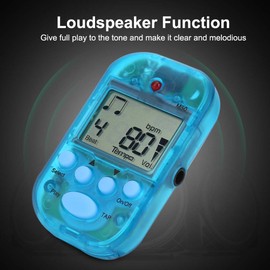 Mini Metronome Digital Metronome Tempo Metronome Clear Loud Sound Auto-Off Tone Generator LCD Digital M50 Metronome 5 Colours for Piano for Beth (Blue)