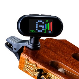 ENO MUSIC Rechargeable Clip-on Tuner for Guitar Bass