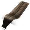 Full Shine Real Human Hair Tape in Extensions for Women
