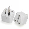 LZLRUN Universal Travel Adapter: US,EU,UK to AU, 3-Pin, White 1PCS
