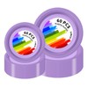 CC-SLZP 120 PCS Lavender Plastic Plates, Disposable Plates for Party