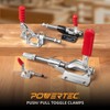 POWERTEC Push Pull Toggle Clamp, 500lbs Holding Capacity, 305CM Quick