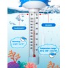 INCETUE Floating Pool Thermometer, Easy-Read Water Temperature Gauge with String
