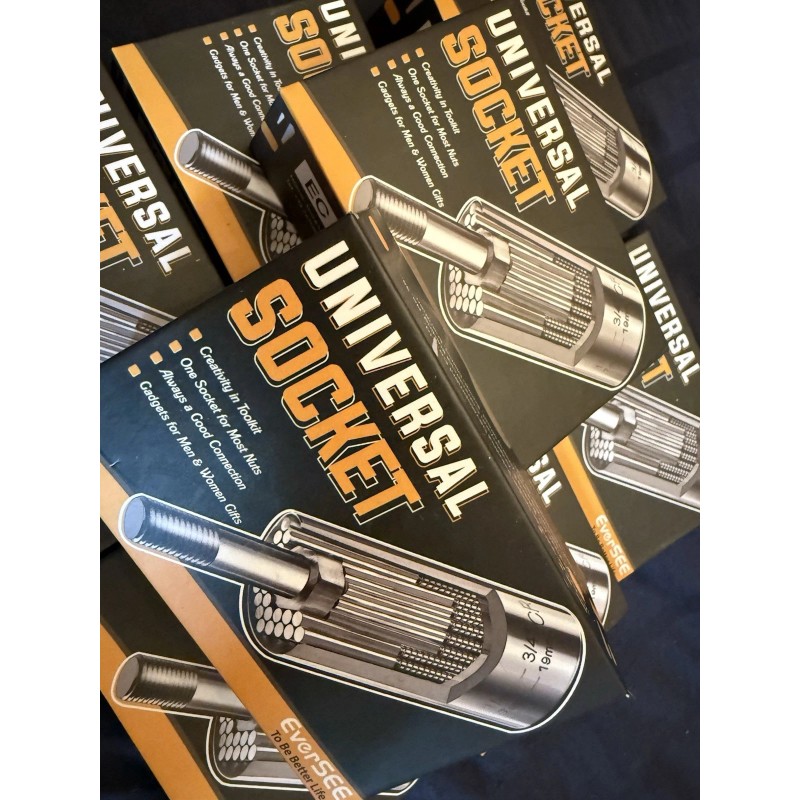 Eversee 2x Universal Socket Tool Gifts for Men, Super Grip