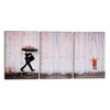 Wieco Art 3 Piece Banksy Famous Canvas Paintings Wall Art