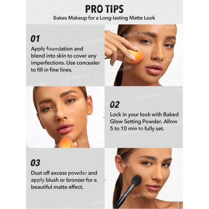 Sheglam Polvo Fijador Baked Glow Radiante - Cappuccino